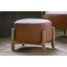 Gallery Direct Tindon Footstool in Vintage Brown Leather Gallery Direct Tindon Footstool in Vintage Brown Leather