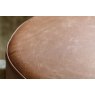 Gallery Direct Tindon Footstool in Vintage Brown Leather Gallery Direct Tindon Footstool in Vintage Brown Leather