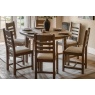 Gallery Direct Hardwick Smoked Oak Round Ext 110-145cm Dining Table Gallery Direct Hardwick Smoked Oak Round Ext 110-145cm Dining Table