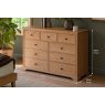 Gallery Direct Malvern Natural Oak 9 Drawer Chest of Drawers