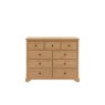 Gallery Direct Malvern Natural Oak 9 Drawer Chest of Drawers Gallery Direct Malvern Natural Oak 9 Drawer Chest of Drawers