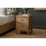 Gallery Direct Malvern Natural Oak 2 Drawer Bedside Table