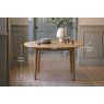 Gallery Direct Malvern Natural Oak Round Extending 100-155cm Dining Table