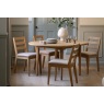 Gallery Direct Malvern Natural Oak Round Extending 100-155cm Dining Table Gallery Direct Malvern Natural Oak Round Extending 100-155cm Dining Table