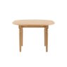 Gallery Direct Eton Natural Round Ext 110-150cm Dining Table Gallery Direct Eton Natural Round Ext 110-150cm Dining Table