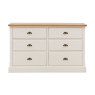 Gallery Direct Eton Painted White 6 Drawer Chest of Drawers Gallery Direct Eton Painted White 6 Drawer Chest of Drawers