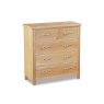 New Trinity Natural Oak 2 over 3 Chest of Drawers