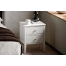 Gallery Direct Acton White 2 Drawer Bedside Table Gallery Direct Acton White 2 Drawer Bedside Table