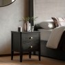 Gallery Direct Acton Black 2 Drawer Bedside Table Gallery Direct Acton Black 2 Drawer Bedside Table