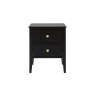 Gallery Direct Acton Black 2 Drawer Bedside Table Gallery Direct Acton Black 2 Drawer Bedside Table