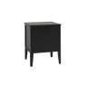 Gallery Direct Acton Black 2 Drawer Bedside Table Gallery Direct Acton Black 2 Drawer Bedside Table