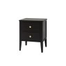 Gallery Direct Acton Black 2 Drawer Bedside Table Gallery Direct Acton Black 2 Drawer Bedside Table