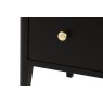 Gallery Direct Acton Black 3 Drawer Chest of Drawers Gallery Direct Acton Black 3 Drawer Chest of Drawers