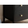 Gallery Direct Acton Black 3 Drawer Chest of Drawers Gallery Direct Acton Black 3 Drawer Chest of Drawers
