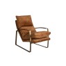 Gallery Direct Fabien Lounger Chair in Ochre Soft Fabric Gallery Direct Fabien Lounger Chair in Ochre Soft Fabric