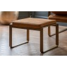 Gallery Direct Fabien Footstool in Ochre Soft Fabric Gallery Direct Fabien Footstool in Ochre Soft Fabric