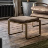 Gallery Direct Fabien Footstool in Mineral Soft Fabric Gallery Direct Fabien Footstool in Mineral Soft Fabric