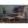 Gallery Direct Fabien Footstool in Mineral Soft Fabric Gallery Direct Fabien Footstool in Mineral Soft Fabric
