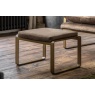 Gallery Direct Fabien Footstool in Mineral Soft Fabric Gallery Direct Fabien Footstool in Mineral Soft Fabric