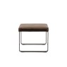Gallery Direct Fabien Footstool in Brown Leather Gallery Direct Fabien Footstool in Brown Leather