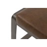 Gallery Direct Fabien Footstool in Brown Leather Gallery Direct Fabien Footstool in Brown Leather