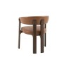 Gallery Direct Onda Walnut Dining Chair in Brown Leather Gallery Direct Onda Walnut Dining Chair in Brown Leather