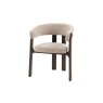 Gallery Direct Onda Walnut Dining Chair in Natural Fabric Gallery Direct Onda Walnut Dining Chair in Natural Fabric