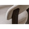 Gallery Direct Onda Walnut Dining Chair in Natural Fabric Gallery Direct Onda Walnut Dining Chair in Natural Fabric