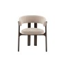 Gallery Direct Onda Walnut Dining Chair in Natural Fabric Gallery Direct Onda Walnut Dining Chair in Natural Fabric