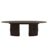 Gallery Direct Onda Walnut Ext 200-250cm Oval Dining Table Set & 6 Natural Chairs Gallery Direct Onda Walnut Ext 200-250cm Oval Dining Table Set & 6 Natural Chairs