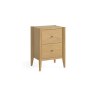 Paris Natural 2 Drawer Bedside