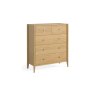 Paris Natural 2 over 3 Chest of Drawers