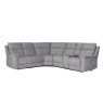 Blaine 5 Seater Electric Recliner Corner Sofa with Console in Greige Fabric Blaine 5 Seater Electric Recliner Corner Sofa with Console in Greige Fabric