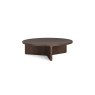 California Dark Oak Large Round Coffee Table