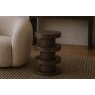 California Dark Oak Bobbin Side Table California Dark Oak Bobbin Side Table