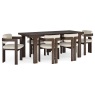California Dark Oak Large Extending Dining Table California Dark Oak Large Extending Dining Table
