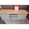 Ex-Display Plymouth - Salcombe Painted Oak Sage Large TV Unit