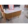 Ex-Display Plymouth - Soho Slatted TV Unit with Marble Top