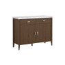 Florence Walnut Stained Oak Small 100cm Sideboard with Marble Top Florence Walnut Stained Oak Small 100cm Sideboard with Marble Top