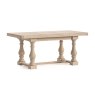 Normandy White Wash Small Ext 140-185cm Trestle Dining Table