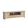 Normandy White Wash 218cm Large TV Media Unit