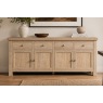 Normandy White Wash 4 Door 4 Drawer Large Sideboard Normandy White Wash 4 Door 4 Drawer Large Sideboard