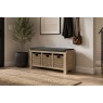 Normandy White Wash Storage Hallway Bench Normandy White Wash Storage Hallway Bench