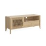 Sicily Oak 120cm Weave Small TV Unit