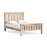 Normandy White Wash Slatted Bed Frame Normandy White Wash Slatted Bed Frame