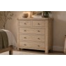 Normandy White Wash 2 Over 3 Chest of Drawer