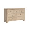 Normandy White Wash 3 Over 4 Chest of Drawer