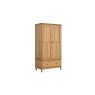 Verona Oak Gents Double Wardrobe