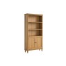 Verona Oak Large Bookcase with Door