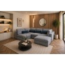 Madison 5 Seater Modular Corner Sofa in Grey Chenille with Storage Footstool Madison 5 Seater Modular Corner Sofa in Grey Chenille with Storage Footstool